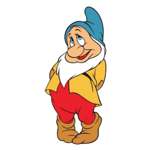 Bashful (The Seven Dwarfs) Vinyl Die-Cut Decal ** 4 Sizes **