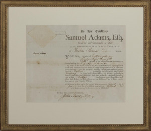 Samuel Adams Signature On The Declaration Of Independence Declaration ...