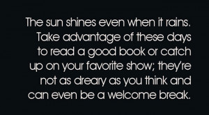 inspirational quotes rainy days