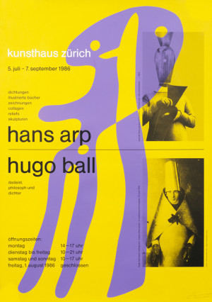 Muller-Brockmann, Josef poster: Hans Arp - Hugo Ball