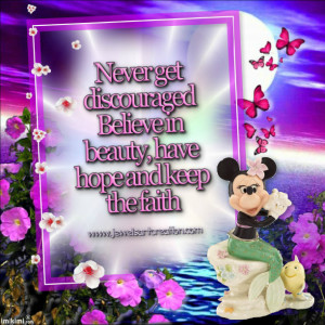 NEVER GET DISCOURAGE