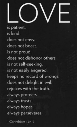 Corinthians 13:4–7