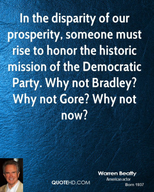 In the disparity of our prosperity, someone must rise to honor the ...