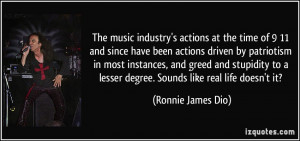 The music industry's actions at the time of 9/11 and since have been ...