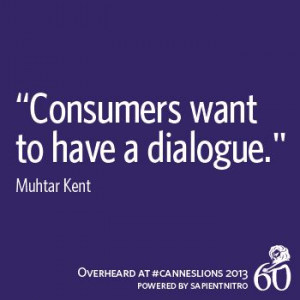 ... want to have a dialogue.