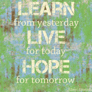 Learn Live Hope Art Print
