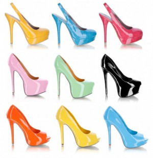 The power of color! Sexy high heels!