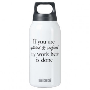 Funny humor quotes joke girls SIGG thermo 0.3L insulated bottle