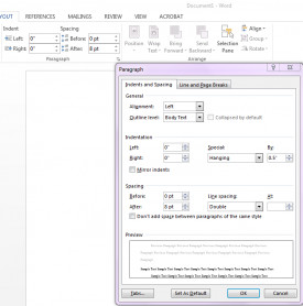 Microsoft Word (PC)/Writing Papers for College