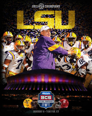 2012 LSU Football BCS National Championship guide cover.