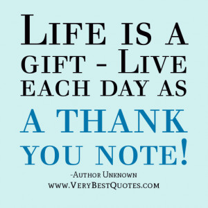 ... quote the day thank you note inspirational quotes about life Pictures