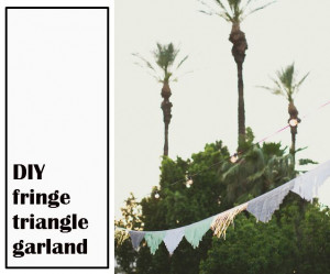 DIY: Fringe Triangle Garland | Green Wedding Shoes Wedding Blog ...
