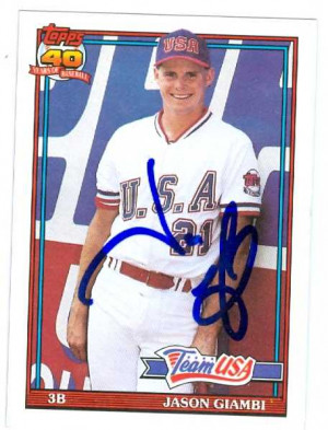 Jason Giambi Autographed