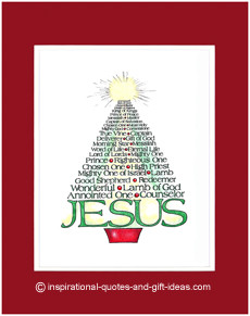 of using quotes about Christmas, I designed this creative Christmas ...