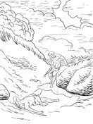 Cain And Abel Genesis Chapter 4 Bible Story Coloring Pages Picture