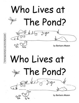 Spring POND life Printable Book Guided Reading with Response Page ...