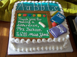 teacher retirement retirement cake for a teacher