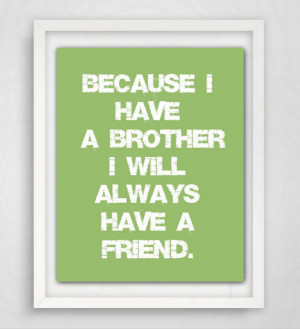 Brother Gifts-Brother Quotes-Art Print-Brother Quote-Art Print-8x10 ...