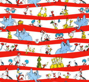 ... Seuss! by Dr. Seuss Enterprises : Cotton Novelty Print Fabric
