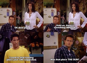 Ross, Monica and Chandler Friends tv show Funny quotes: Laugh, Friends ...