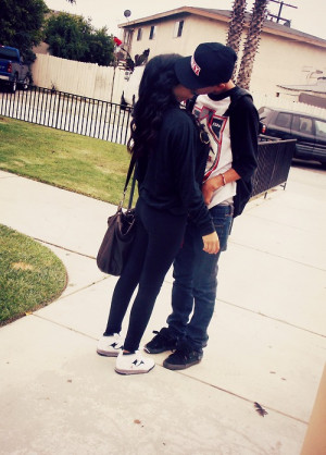 cute #couple #couples with swag #love #jordans #swag #dope