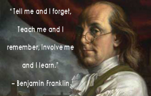 To tell, to teach & to involve