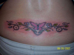 jus another tramp stamp tattoo