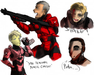 Funny Red Vs Blue Quotes Rvb skeeetch by cujo-fan96