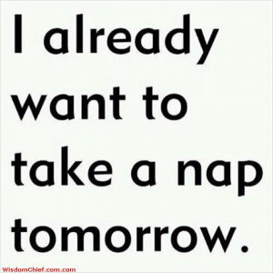 Time To Take A Nap Funny Quote