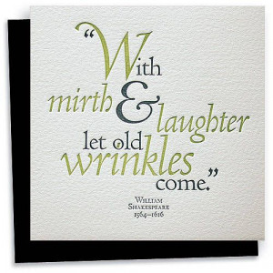 Shakespeare Quote Letterpress Greeting Card