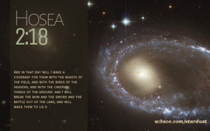 Bible Quote Hosea 2:18 Inspirational Hubble Space Telescope Image