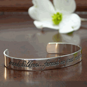 Grandchildren Quote Bracelet