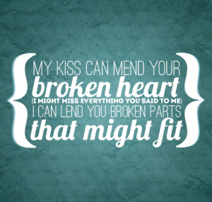 One Direction Over Again Quote (About broken heart, heart breaking ...