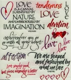 Love Quotes Canvas Furnished