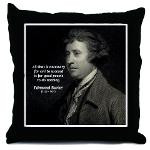 Edmund Burke: Necessary Evil, Good Men do Nothing Quote & Picture on ...