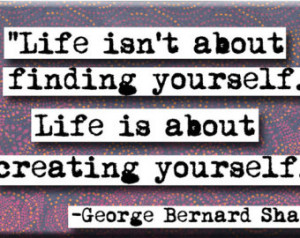 George Bernard Shaw Life Quote Magn et or Pocket Mirror (no.106) ...