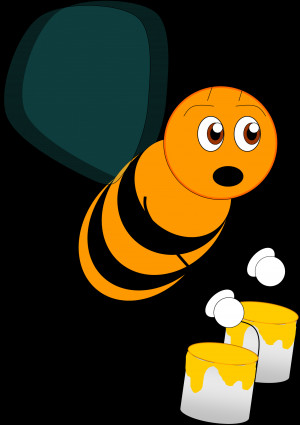 Cartoon Bee Clip Art Vector