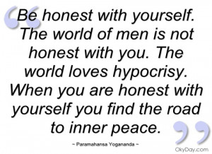 be honest with yourself paramahansa yogananda