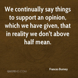 Frances Burney Quotes