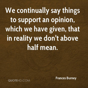 Frances Burney Quotes