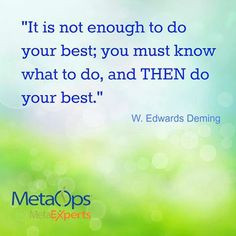 It is not enough to do your best; you must know what to do and then do ...