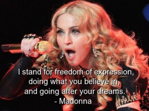 Madonna, best, quotes, sayings, inspiring, freedom, cute