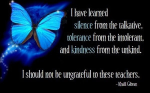 should not be ungrateful ...