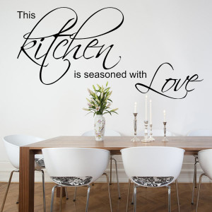 decals this kitchen is seasoned with love wall sticker decals