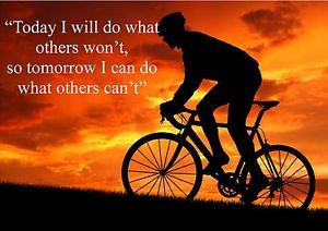 Cycling Inspirational Motivational Poster Print Picture D | eBay