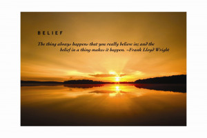 The power of belief!