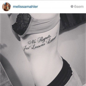 Tattoos Quotes About No Regrets No regrets tattoo, more at