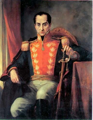 Simon Bolivar and Francisco de Paula Santander