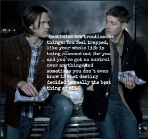 Sam and Dean + Merlin quote