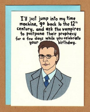 Buffy Birthday Card $4.00
